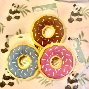 🐕🍩 Set of Three Donut Squeeky Dog Toys 🍩🐕